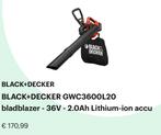 Bladblazer gebruikt, Tuin en Terras, Gebruikt, Ophalen of Verzenden, Black & Decker, Met opvangzak