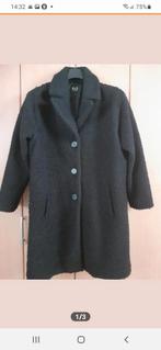 Zwarte Fake Fur Jas MS Mode Maat 46, Zwart, Maat 46/48 (XL) of groter, Ophalen of Verzenden, Zo goed als nieuw