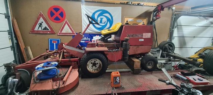 Toro Groundmaster 217D, Tuin en Terras, Grasmaaiers, Gebruikt, 50 cm of meer, Cirkelmaaier, Elektrische starter, Ophalen