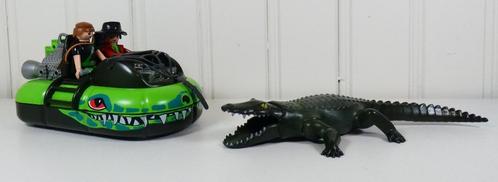 Playmobil gangster hovercraft krokodil - 4446, Kinderen en Baby's, Speelgoed | Playmobil, Gebruikt, Los playmobil, Ophalen of Verzenden