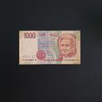 1000 lira Italië #066, Postzegels en Munten, Bankbiljetten | Europa | Niet-Eurobiljetten, Verzenden, Italië, Los biljet