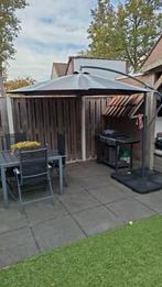 Grote zweefparasol in goede staat, Tuin en Terras, Ophalen, Kantelbaar, Gebruikt, 2 tot 3 meter