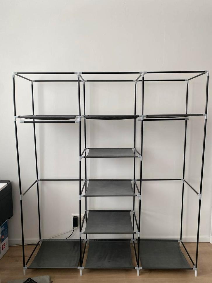 2x Open Kledingkast Garderobe met hoes, Huis en Inrichting, Kasten | Kledingkasten, Zo goed als nieuw, 150 tot 200 cm, Minder dan 50 cm