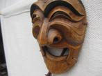 Koreaans traditioneel handgemaakt houten masker HAHOE, Antiek en Kunst, Ophalen of Verzenden
