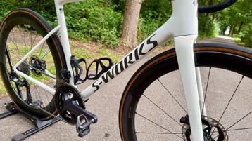 S-works SL8, maat 58, parelmoer wit beschikbaar voor biedingen