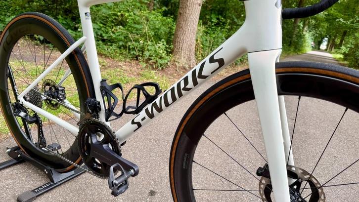 S-works SL8, maat 58, parelmoer wit, Fietsen en Brommers, Fietsen | Racefietsen, Zo goed als nieuw, Heren, Overige merken, Meer dan 20 versnellingen