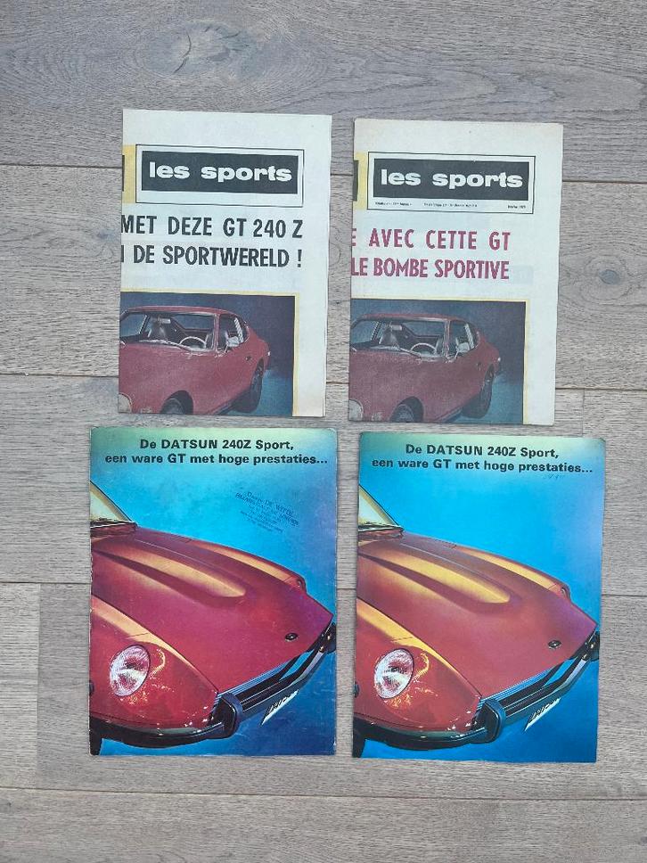 DATSUN 240Z & DATSUN 260Z & DATSUN 280ZX FOLDERS, Boeken, Auto's | Folders en Tijdschriften, Gelezen, Overige merken, Ophalen of Verzenden