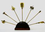 Miniatuur modellen van Middeleeuwse wapens wapenrek, Antiek en Kunst, Antiek | Koper en Brons, Ophalen of Verzenden