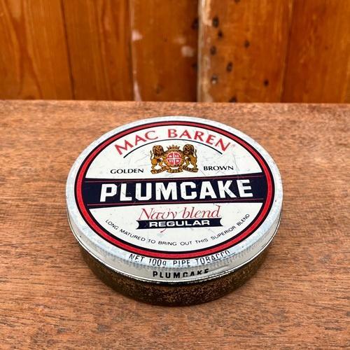 Blik Mac Baren Plumcake pijptabak Navy blend pipe tobacco, Verzamelen, Rookartikelen, Aanstekers en Luciferdoosjes, Gebruikt, Tabaksdoos of Verpakking