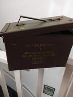 patronen gordel eendenlokker en munitie kistje, Antiek en Kunst, Ophalen