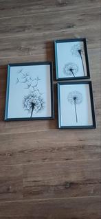 Schilderij  3 stuks  groot 42-33  2x klein 33-24, Ophalen of Verzenden