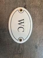 Vintage WC Emaille Bordje, Ophalen of Verzenden, Gebruikt