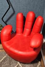 Kunstlederen Vinger Stoel - Uniek Design!, Ophalen, Kunststof, Gebruikt, Rood