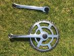 Crankstel klassieke fiets omafiets chroom, gebruikt, Ophalen of Verzenden, Gebruikt, Overig gereedschap