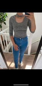 Grijze body maat S / 36, Kleding | Dames, Ophalen, Zo goed als nieuw, Korte mouw, Maat 36 (S)