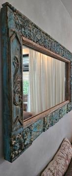 Spiegel met Uniek Design india, Huis en Inrichting, Gebruikt, 100 tot 150 cm, Ophalen of Verzenden, 75 tot 100 cm