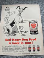 Reclame dogfood uit the Life 1947, Ophalen of Verzenden, Gebruikt, Reclamebord