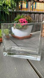Glazen vierkante schaal, Huis en Inrichting, Ophalen, Zo goed als nieuw, Vierkant, Glas