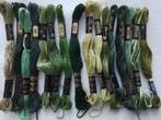 16 strengetjes groen dmc, Hobby en Vrije tijd, Borduren en Borduurmachines, Ophalen of Verzenden, Zo goed als nieuw, Handborduren