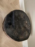 Prachtige salontafel versteend hout, Rond, Zo goed als nieuw, Minder dan 50 cm, 50 tot 100 cm