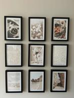 Desenio posters met zwarte lijstjes, Huis en Inrichting, Minder dan 50 cm, Ophalen of Verzenden, Zo goed als nieuw, Minder dan 50 cm