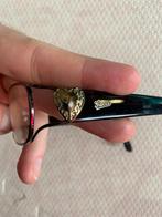GUCCI - Blue/Brown Gold Heart Leesbril (+1,50 glazen), Overige merken, Gebruikt, Ophalen of Verzenden, Leesbril