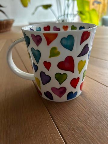 Dunoon cairngorm mok Bessey Warm Hearts 480ml beschikbaar voor biedingen