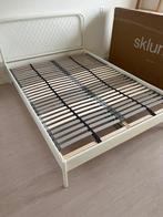 Bed 140x200, Huis en Inrichting, Slaapkamer | Bedden, Ophalen, Wit, Tweepersoons, 140 cm