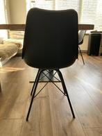 Eetkamerstoel, Ophalen, Kunststof, Zwart, Zo goed als nieuw