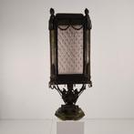 Louis XIV-stijl vitrinekast zink & groen marmer, ca. 1900, Ophalen