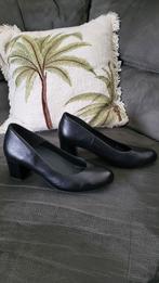 Zwarte leren Wolky dames pumps maat 40, Zwart, Ophalen of Verzenden, Zo goed als nieuw, Wolky