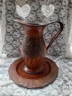 Mooie bruine kan met plateau, Ophalen of Verzenden