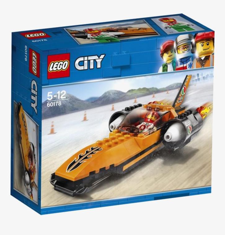 LEGO City Snelheidsrecordauto 60178 - Nieuw!, Kinderen en Baby's, Speelgoed | Duplo en Lego, Nieuw, Lego, Complete set, Ophalen of Verzenden