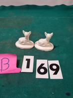 beeldjes herten wit 2x [b169], Diversen, Kerst, Ophalen of Verzenden