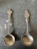 Tinnen lepels met koningshuis thema, Antiek en Kunst, Antiek | Tin, Ophalen of Verzenden