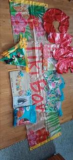 Compleet pakket voor tropical party, zie omschrijving, Ophalen of Verzenden, Zo goed als nieuw, Versiering, Verjaardag