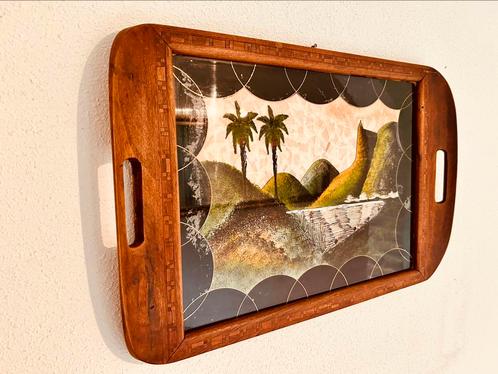 Vintage Art Deco Butterfly Wing Dienblad / Wanddecoratie, Huis en Inrichting, Woonaccessoires | Dienbladen, Zo goed als nieuw