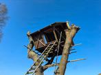 Houten boomhut op steigerpalen, Tuin en Terras, Tuinhuizen, Gebruikt, Hout, Ophalen