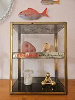 Vintage 50s koffie toonbank vitrine, Tweedehands, Vintage toonbank vitrinekastje, Ophalen of Verzenden, Minder dan 25 cm
