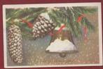 Gelukkig Nw.jr. - Kersttak met kerstklok - 1950 (Onstwedde), Verzenden, 1940 tot 1960, Gelopen, Feest(dag)
