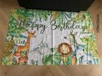 Spandoek happy birthday, Jongetje of Meisje, Wit, Dekbedovertrek, Nieuw