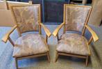Twee leunstoelen, Huis en Inrichting, Stoelen, Ophalen, Hout, Gebruikt, Twee