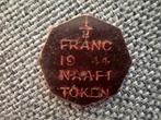 Militaire token 1/2 Frank 1944, Ophalen of Verzenden, Overige landen