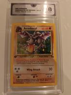 Aerodactyl 1st Edition Holo Fossil Pre-Release 8, Ophalen of Verzenden, Zo goed als nieuw, Losse kaart, Foil