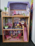 Poppenhuis incl meubels en popjes, Kinderen en Baby's, Speelgoed | Poppenhuizen, Poppenhuis, Gebruikt, Ophalen