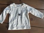 Crème wit tshirt Noppies 62 Hello World shirtjes longsleeve, Kinderen en Baby's, Babykleding | Maat 62, Zo goed als nieuw, Noppies