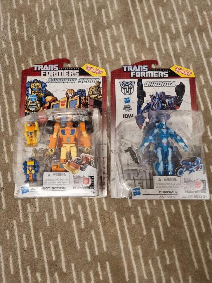Transformers Generations Autobot Scoop & Chromia, Verzamelen, Transformers, Nieuw, Overige generaties, Autobots, Ophalen of Verzenden