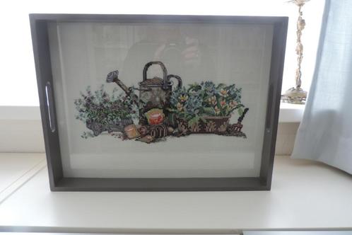 Nieuw donkergrijs dienblad 30 x 40 cm, Huis en Inrichting, Woonaccessoires | Dienbladen, Nieuw, Hout, Rechthoekig, Ophalen of Verzenden