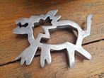 aluminium onderzetter hond / een ontwerp van teun kees / 1, Ophalen of Verzenden, Gebruikt, Pot of Pan