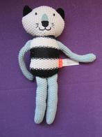 HEMA Knuffel POES. 30 CM. ZWART -- WIT - GRIJS **Nieuw**, Kinderen en Baby's, Speelgoed | Knuffels en Pluche, Ophalen of Verzenden